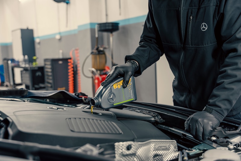 Professional oil change service at FIXL Express